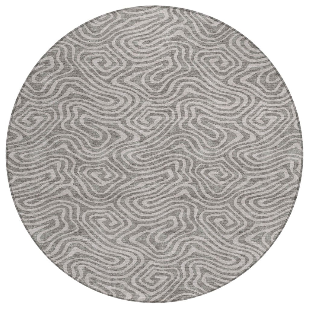 LOOMLAN Rugs Raya Taupe Washable Indoor-Outdoor Rug