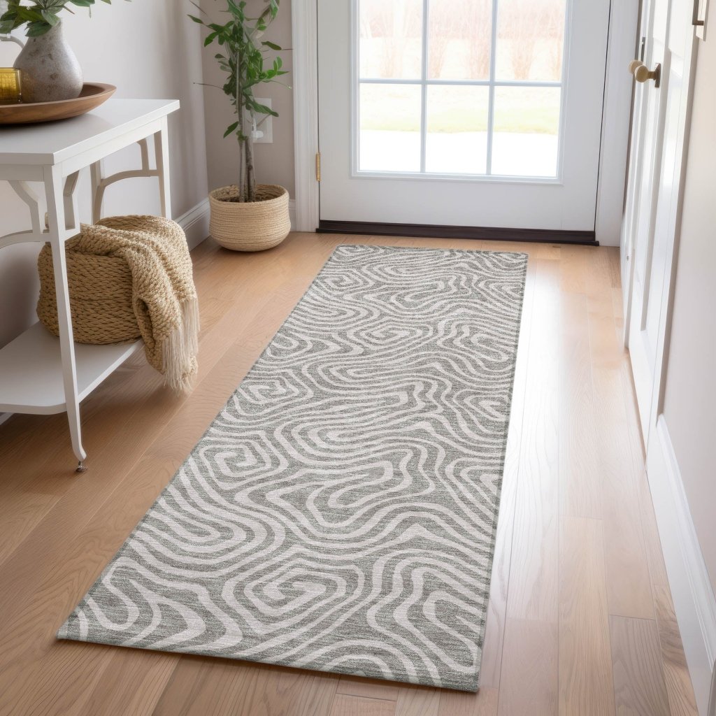 LOOMLAN Rugs Raya Taupe Washable Indoor-Outdoor Rug