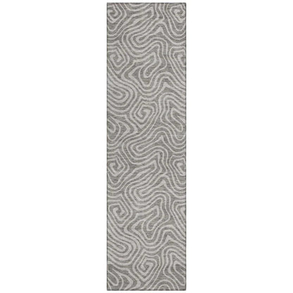 LOOMLAN Rugs Raya Taupe Washable Indoor-Outdoor Rug