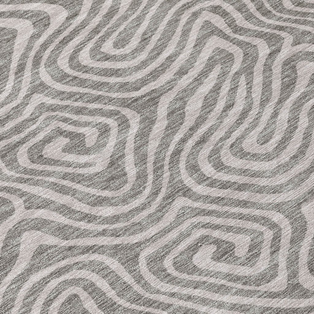 LOOMLAN Rugs Raya Taupe Washable Indoor-Outdoor Rug