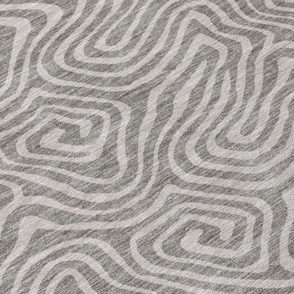LOOMLAN Rugs Raya Taupe Washable Indoor-Outdoor Rug