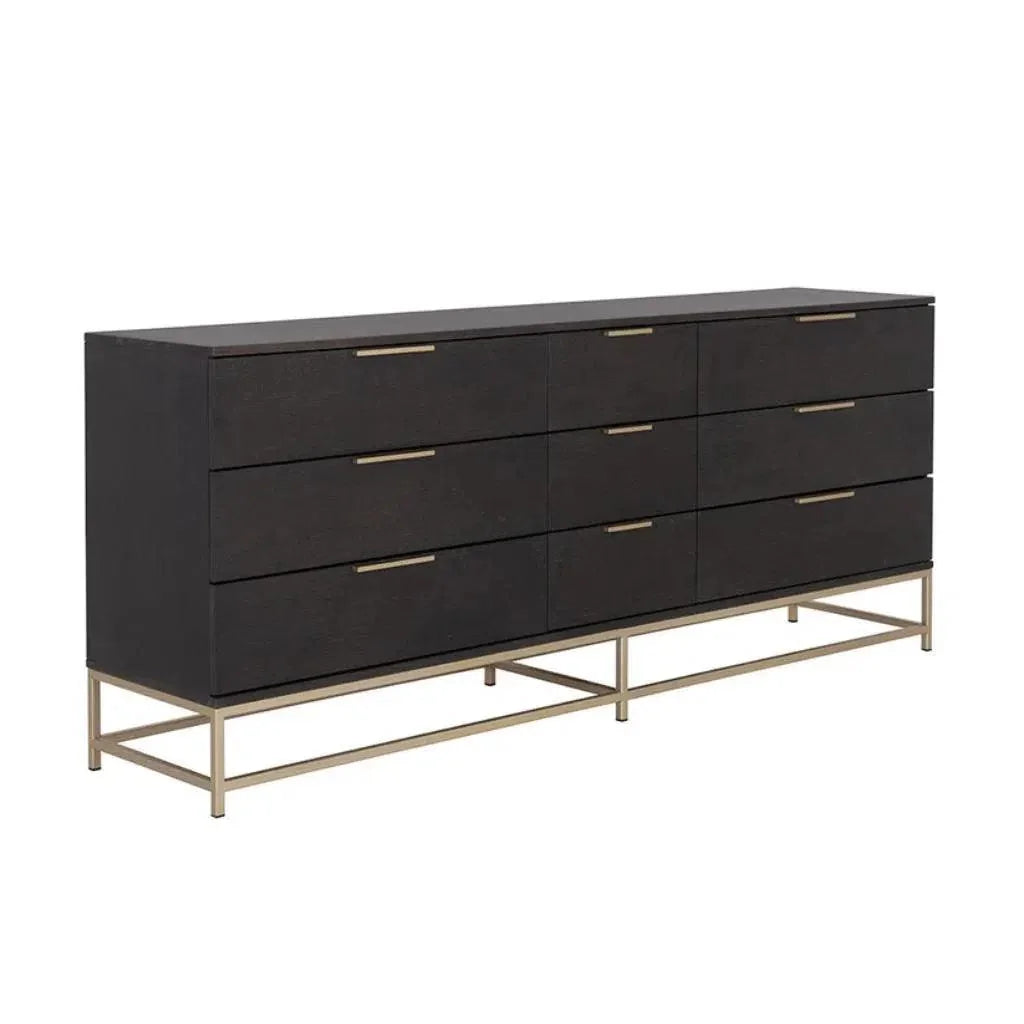 SUNPAN Rebel Solid Wood Dresser on Stand