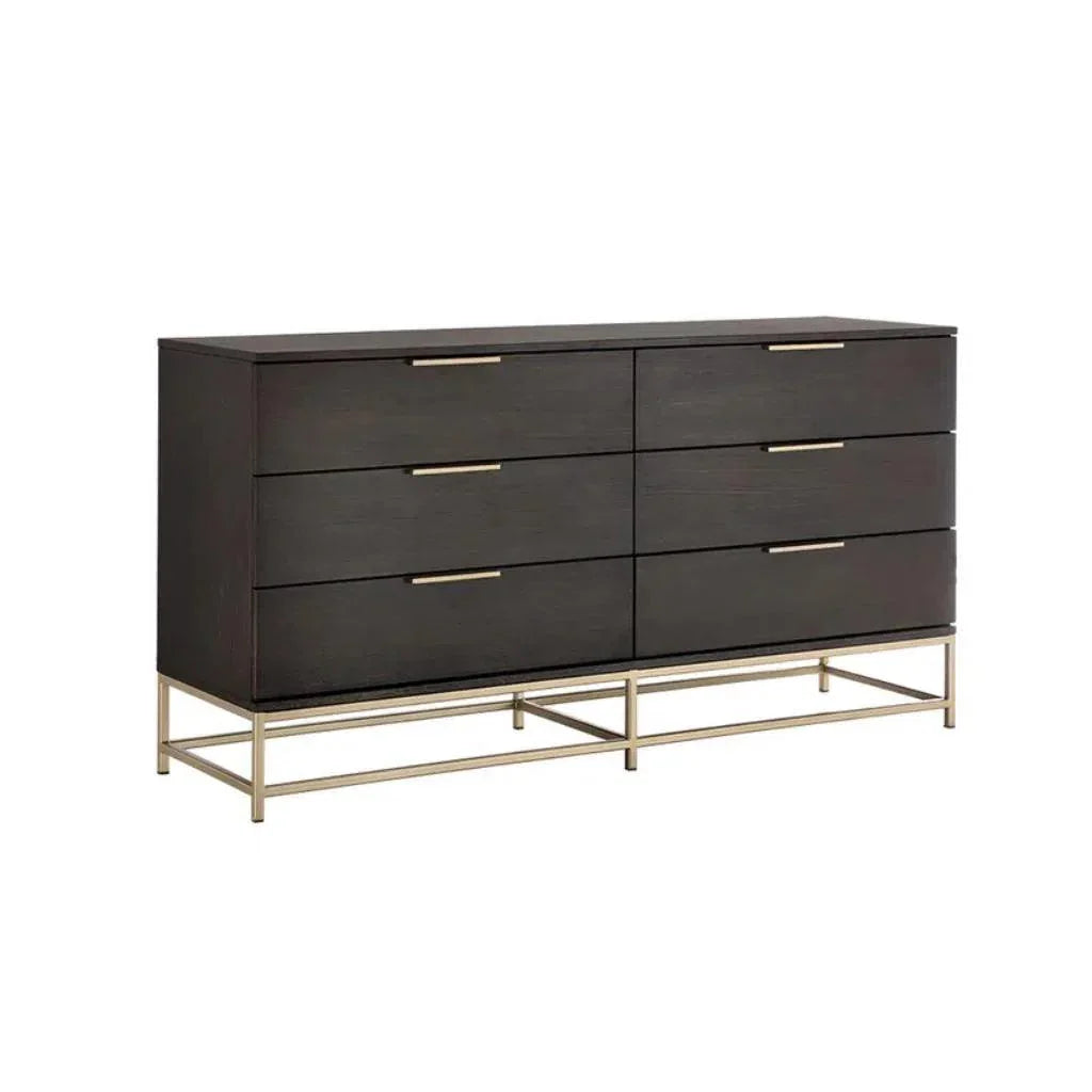 SUNPAN Rebel Solid Wood Dresser on Stand