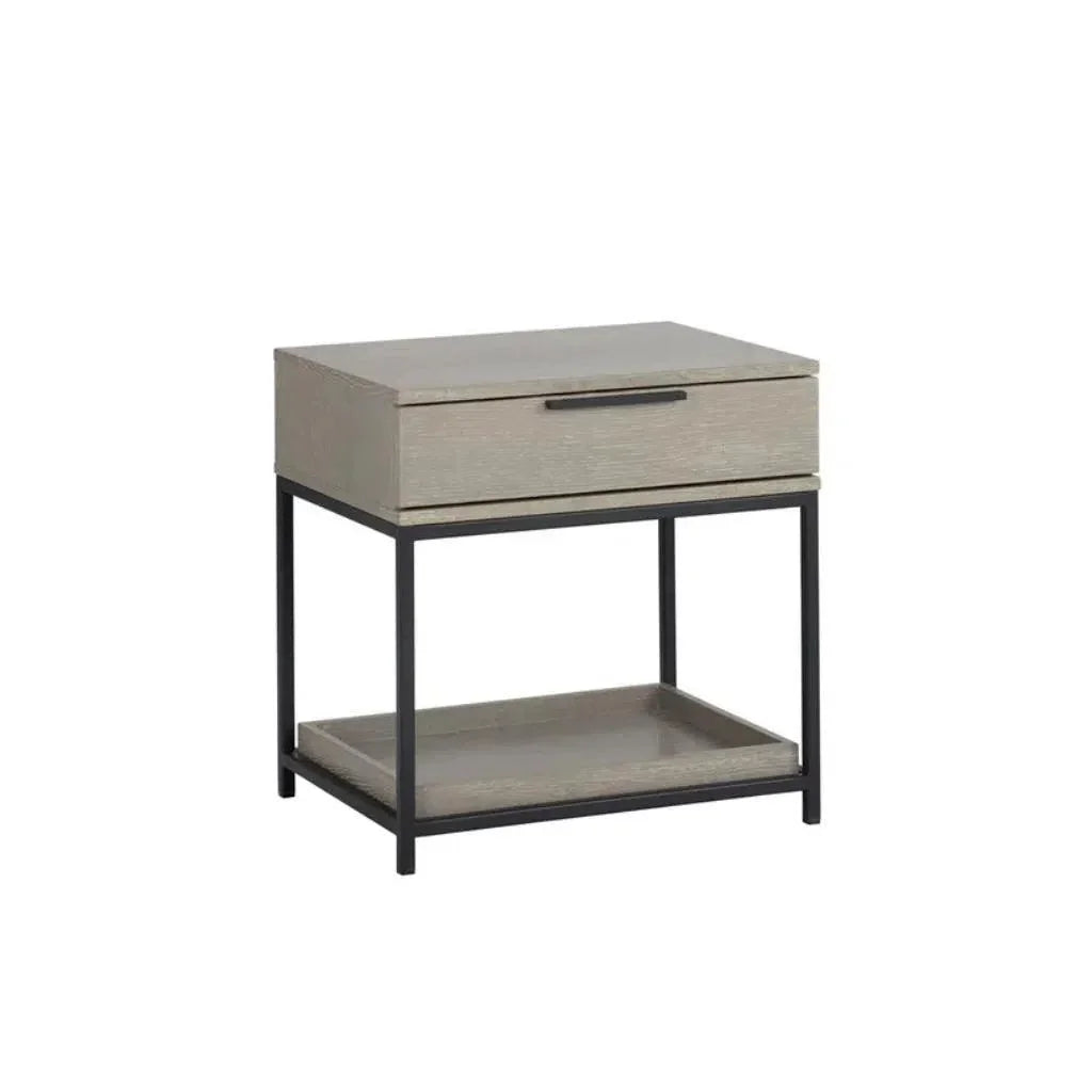 SUNPAN Rebel Wooden Iron Modern Nightstand