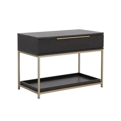 SUNPAN Rebel Wooden Iron Modern Nightstand