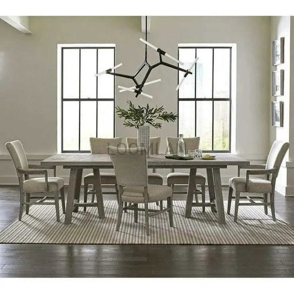 Reclaimed Pine Wood Serenity Arm Chair 2PC - LOOMLAN - LOOMLAN - Dining Chairs