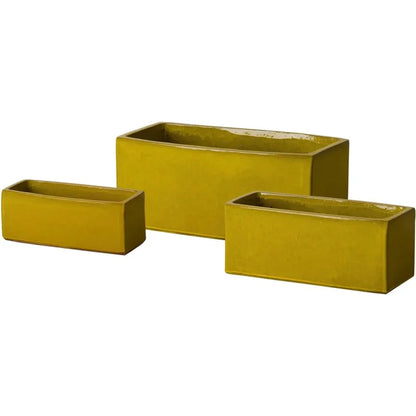 Rectangular Window Box Ceramic Planter - LOOMLAN - Emissary - Planters