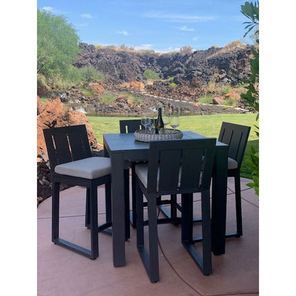 Redondo Aluminum Made Outdoor Pub Table - LOOMLAN - Sunset West - Outdoor Counter Tables