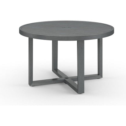 Redondo Aluminum Round Outdoor Dining Table - LOOMLAN - Sunset West - Outdoor Dining Tables