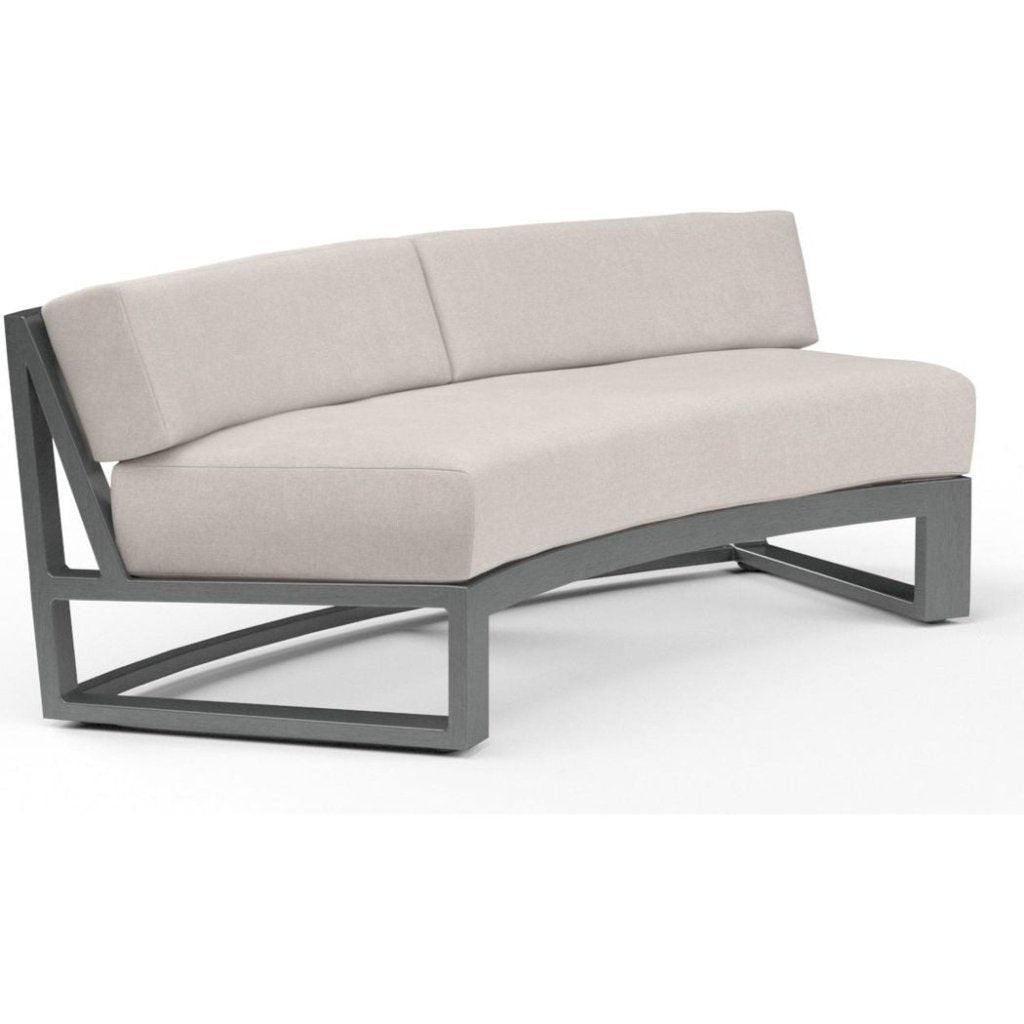Redondo Sunbrella Outdoor Curved Sofa - LOOMLAN - Sunset West - Outdoor Sofas & Loveseats