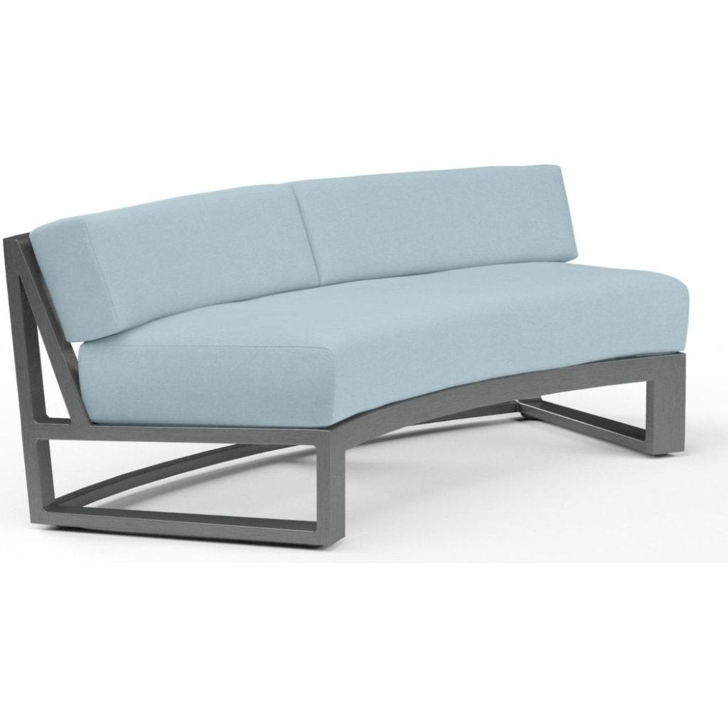 Redondo Sunbrella Outdoor Curved Sofa - LOOMLAN - Sunset West - Outdoor Sofas & Loveseats