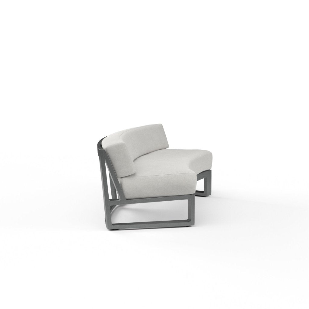 Redondo Sunbrella Outdoor Curved Sofa - LOOMLAN - Sunset West - Outdoor Sofas & Loveseats