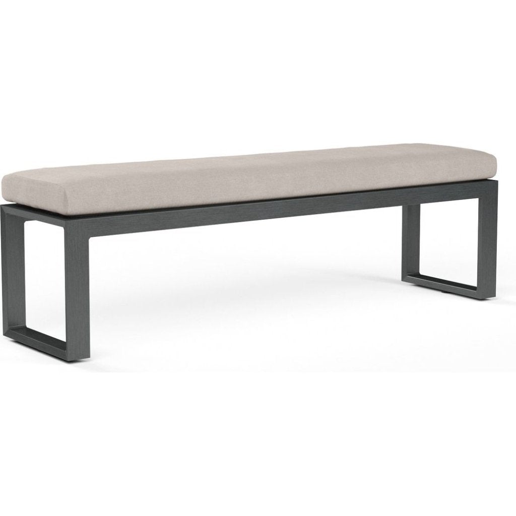 Redondo Sunbrella Outdoor Dining Bench - LOOMLAN - Sunset West - Outdoor Benches