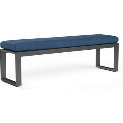 Redondo Sunbrella Outdoor Dining Bench - LOOMLAN - Sunset West - Outdoor Benches