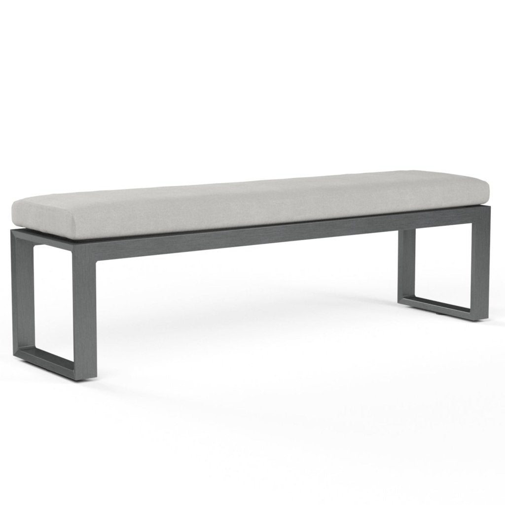 Redondo Sunbrella Outdoor Dining Bench - LOOMLAN - Sunset West - Outdoor Benches