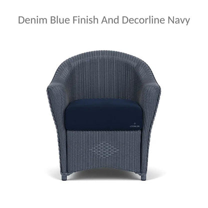 Lloyd Flanders Reflections Wicker Dining Chair Sunbrella Cushion