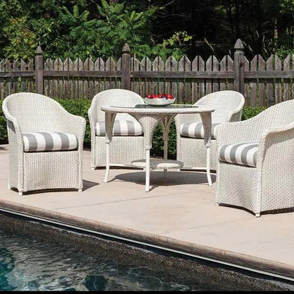 Lloyd Flanders Reflections Wicker Dining Chair Sunbrella Cushion
