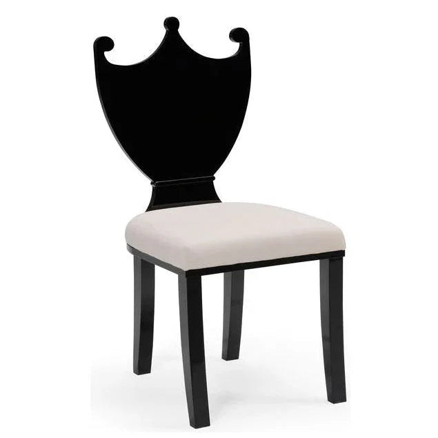Chelsea House Regency Black Acrylic Frame Hall Chair