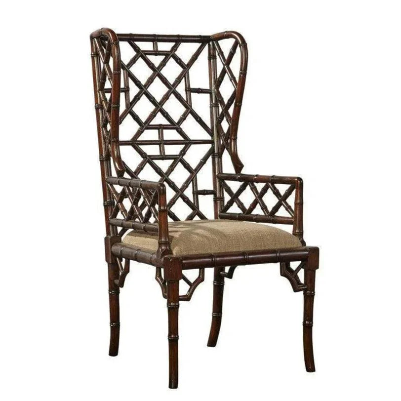 Furniture Classics Regency Wingback Mahogany Armchair 2PC