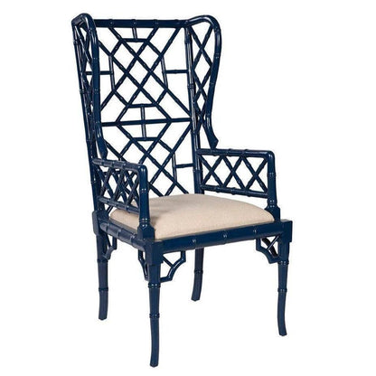 Furniture Classics Regency Wingback Mahogany Armchair 2PC