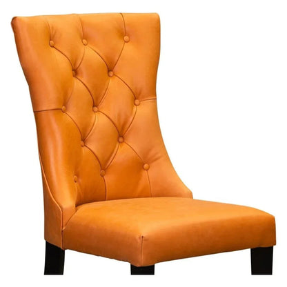 Reid Leather Luxury Style Dining Chair - LOOMLAN - Olivia + Quinn - Dining Chairs