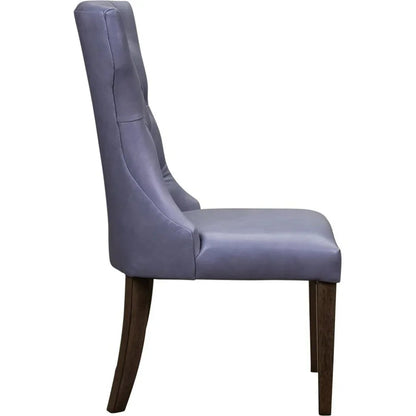 Reid Leather Luxury Style Dining Chair - LOOMLAN - Olivia + Quinn - Dining Chairs
