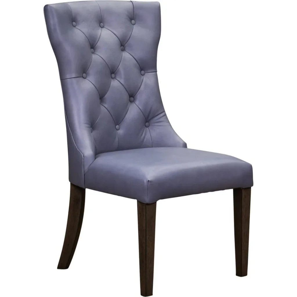 Reid Leather Luxury Style Dining Chair - LOOMLAN - Olivia + Quinn - Dining Chairs