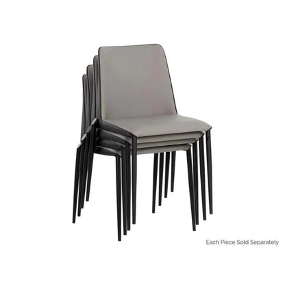 SUNPAN Renee Leather Stackable Dining Chair 2PC