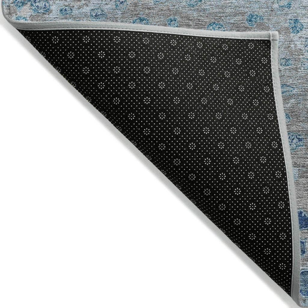 LOOMLAN Rugs Renora Gray Washable Indoor-Outdoor Rug