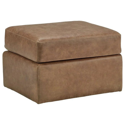 Repose Luxurious Leather Ottoman