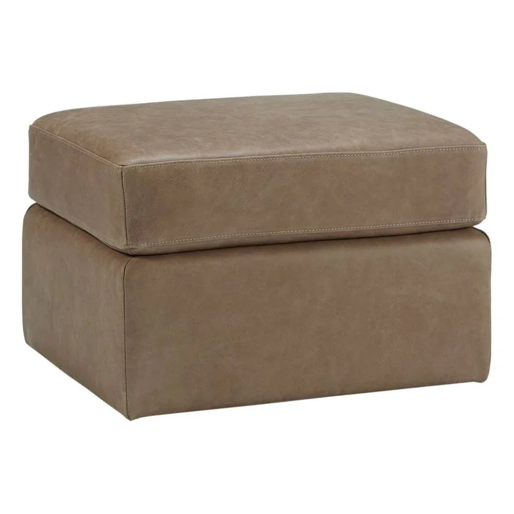 Repose Luxurious Leather Ottoman