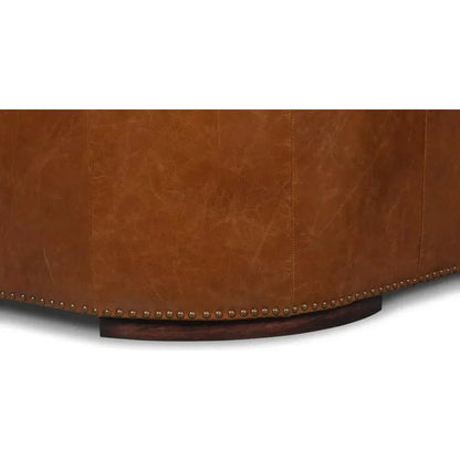 Retro Mcmillan Distilled Leather Sofa - LOOMLAN - Sarreid - Sofas & Loveseats