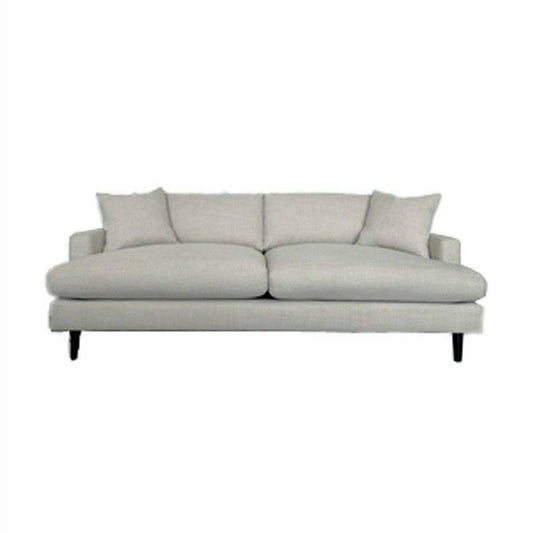 Reversible Cushions Loose Back Grey Fabric Sofa Martha Beach Linen - Sideboards and Things Back Type_Loose Back, Brand_LH Imports, Color_Gray, Features_Reversible Cushions, Legs Material_Metal, Materials_Metal, Metal Type_Iron, Product Type_Sofa, Upholstery Fill_Down/Feather Blend, Upholstery Type_Fabric Blend, Width_80-90