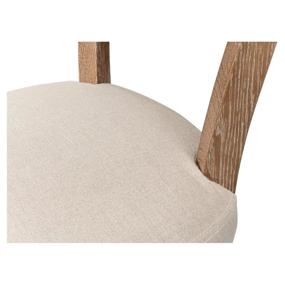 Rhett Cream Dining Chairs Set of 2 - LOOMLAN - Sarreid - Dining Chairs