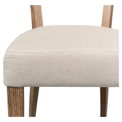 Rhett Cream Dining Chairs Set of 2 - LOOMLAN - Sarreid - Dining Chairs