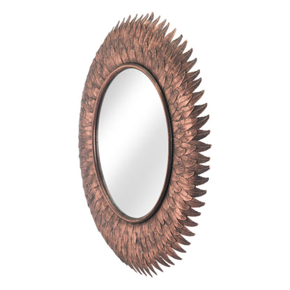 Rhoda Mirror Copper - Sideboards and Things Color_Brown, Color_Tan, Depth_0-10, Finish_Hand Painted, Finish_Polished, Height_20-30, Materials_Glass, Materials_Metal, Materials_Wood, Metal Type_Steel, Orientation_Vertical, Product Type_Wall Mirror, Width_20-30, Wood Species_MDF