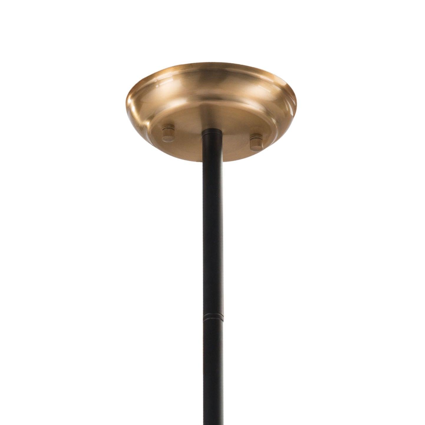 Richiza Ceiling Lamp Black - Sideboards and Things Brand_Zuo Modern, Color_Black, Depth_0-10, Features_Adjustable Height, Finish_Hand Painted, Finish_Polished, Finish_Powder Coated, Glass Type_Frosted Glass, Height_20-30, Materials_Glass, Materials_Metal, Metal Type_Steel, Product Type_Pendant, Width_40-50