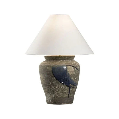 Wildwood Riku Modern Japanese Artistry Indigo Glaze Table Lamp