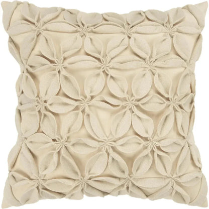 Riona Textured Floral Throw Pillow For Couch