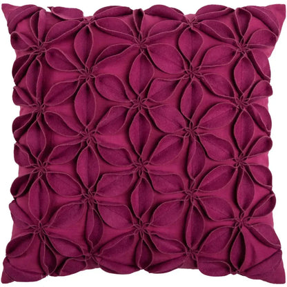 Riona Textured Floral Throw Pillow For Couch