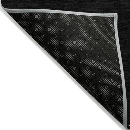 LOOMLAN Rugs Riven Black Washable Indoor-Outdoor Rug