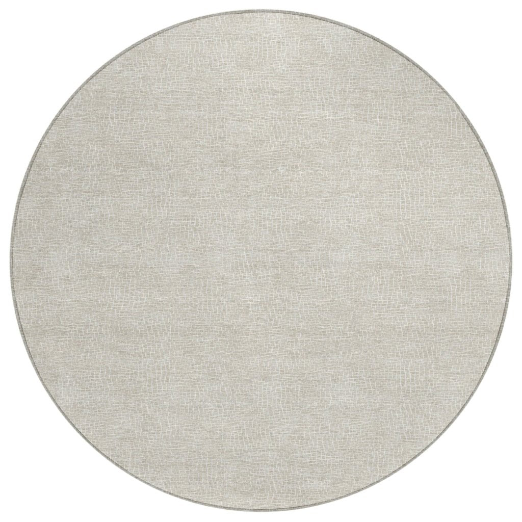 LOOMLAN Rugs Riyala Beige Washable Indoor-Outdoor Rug