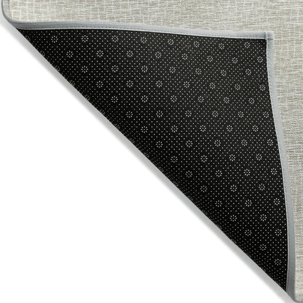 LOOMLAN Rugs Riyala Beige Washable Indoor-Outdoor Rug
