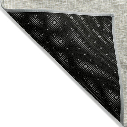 LOOMLAN Rugs Riyala Beige Washable Indoor-Outdoor Rug