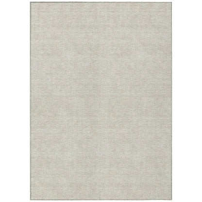 LOOMLAN Rugs Riyala Beige Washable Indoor-Outdoor Rug