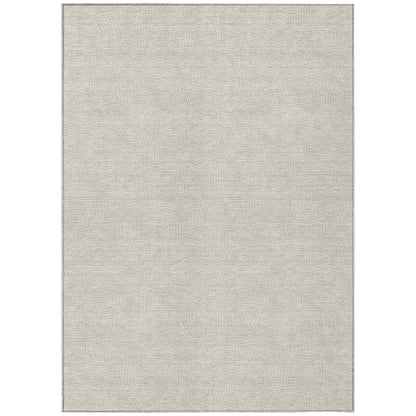 LOOMLAN Rugs Riyala Beige Washable Indoor-Outdoor Rug