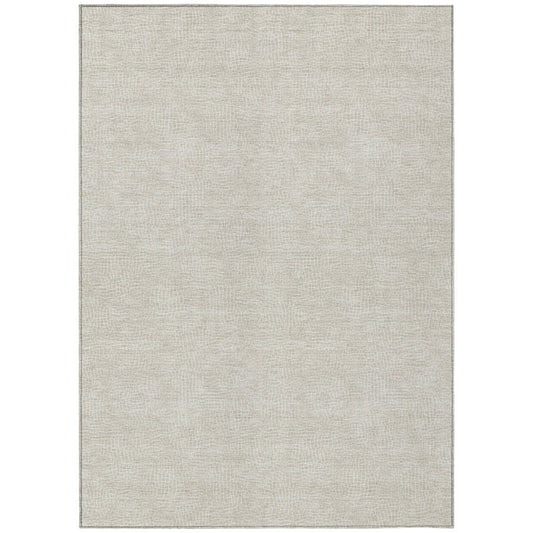 LOOMLAN Rugs Riyala Beige Washable Indoor-Outdoor Rug