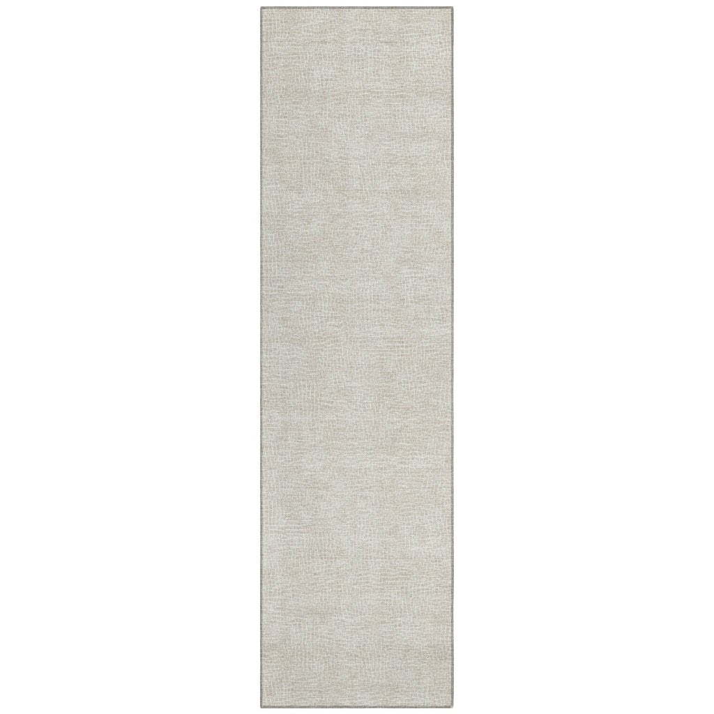 LOOMLAN Rugs Riyala Beige Washable Indoor-Outdoor Rug