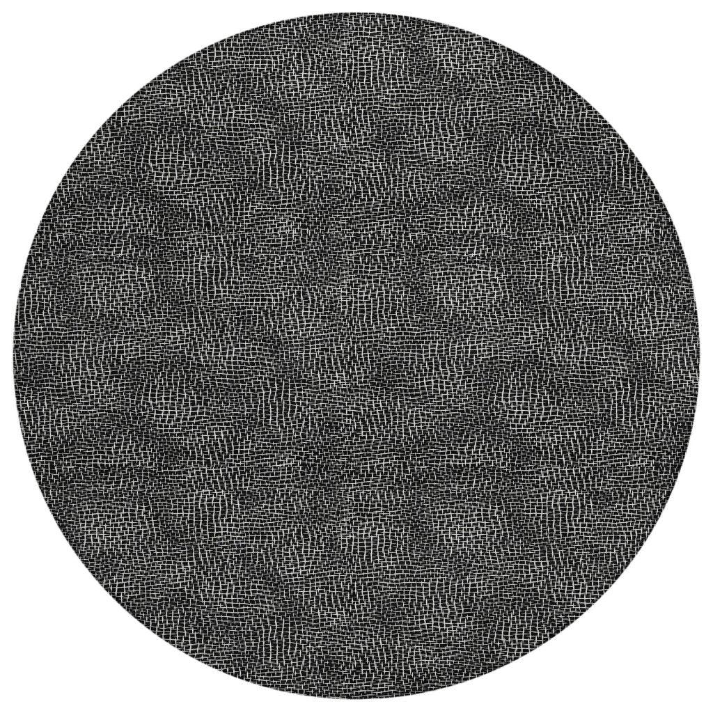 LOOMLAN Rugs Riyala Black Washable Indoor-Outdoor Rug