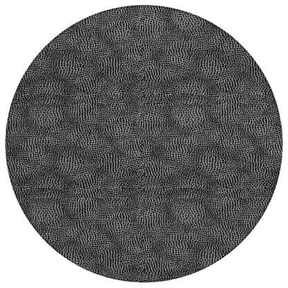 LOOMLAN Rugs Riyala Black Washable Indoor-Outdoor Rug